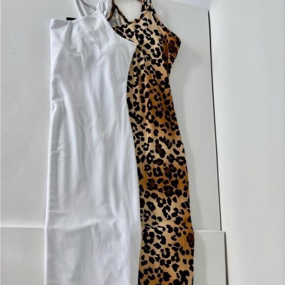 Fashion Nova Dresses & Skirts - Y2K Tank Top Dress Large Duo Set Bodycon Straps Festival Streetwear Minimalist